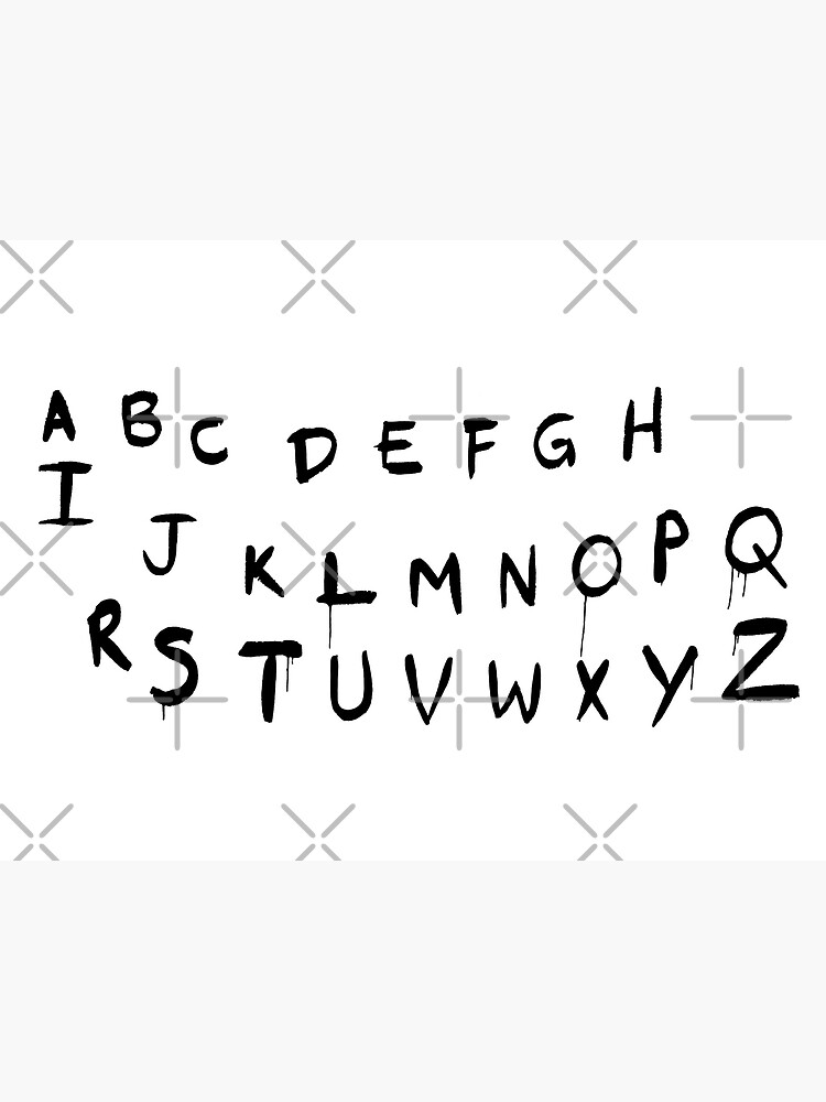 Stranger Things Font Alphabet  Hand lettering alphabet, Stranger things  font, Stranger things