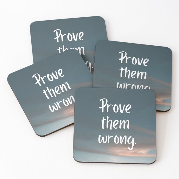 Item preview, prove them wrong motivational quote, evening sky, blue, red sky designed and sold by Decconer.