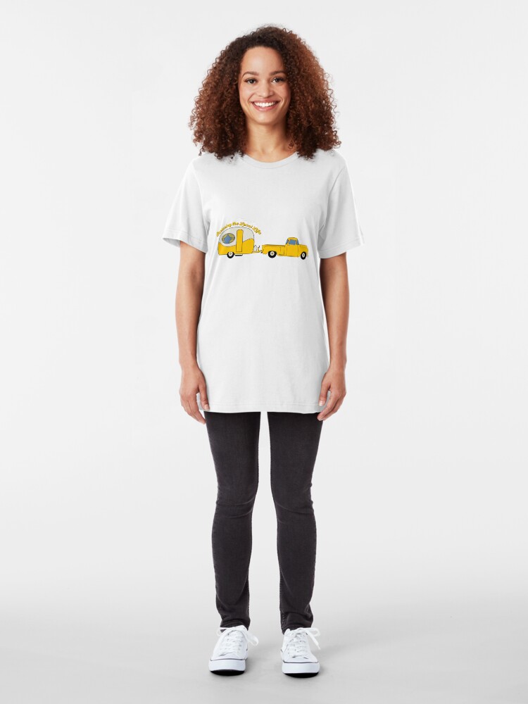 Alternate view of Yellow Truck & Camper Slim Fit T-Shirt
