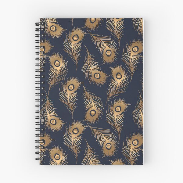 Item preview, Golden Peacock Feather Seamless Pattern, Golden Peacock Feather Pattern, Golden Peacock Feather Vector Pattern designed and sold by graphic-genie.