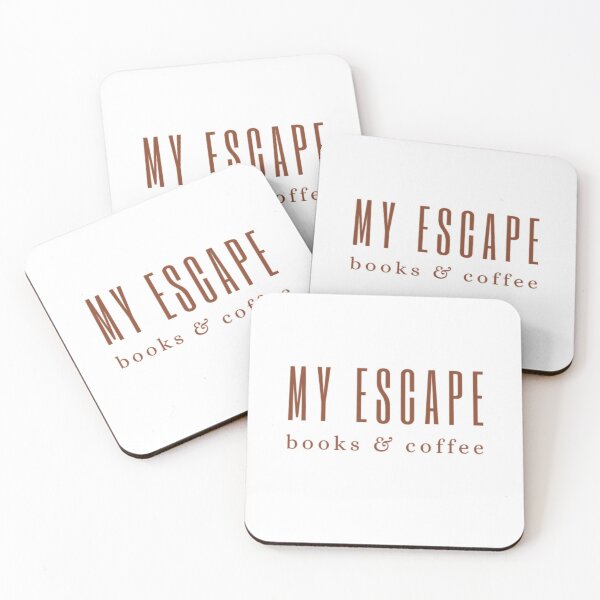 Item preview, my escape, books and coffee designed and sold by syeda noon.