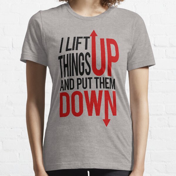 Item preview, I Lift Things up Funny Gym Rat designed and sold by Cloud9hopper.
