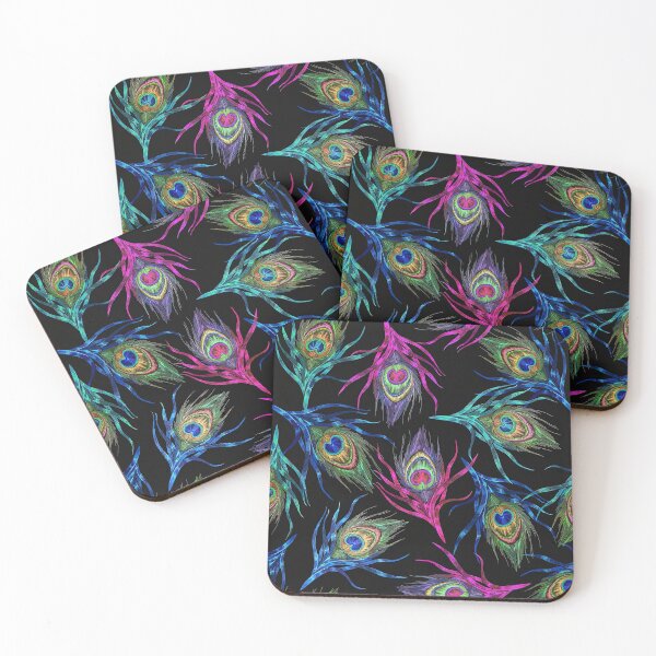 Item preview, Colorful Peacock Feather Seamless Pattern, Peacock Feather Pattern, Peacock Feather Vector Pattern designed and sold by graphic-genie.