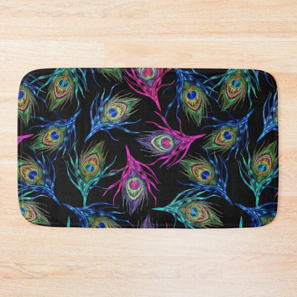 Item preview, Colorful Peacock Feather Seamless Pattern, Peacock Feather Pattern, Peacock Feather Vector Pattern designed and sold by graphic-genie.