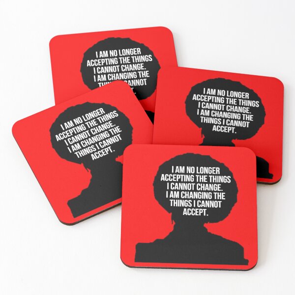 Item preview, Angela Davis Change Quote designed and sold by RevolutionInPaint.
