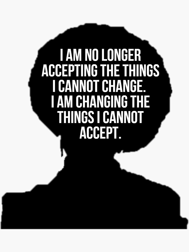 "Angela Davis Change Quote" Sticker for Sale by KJCasey1982  Redbubble