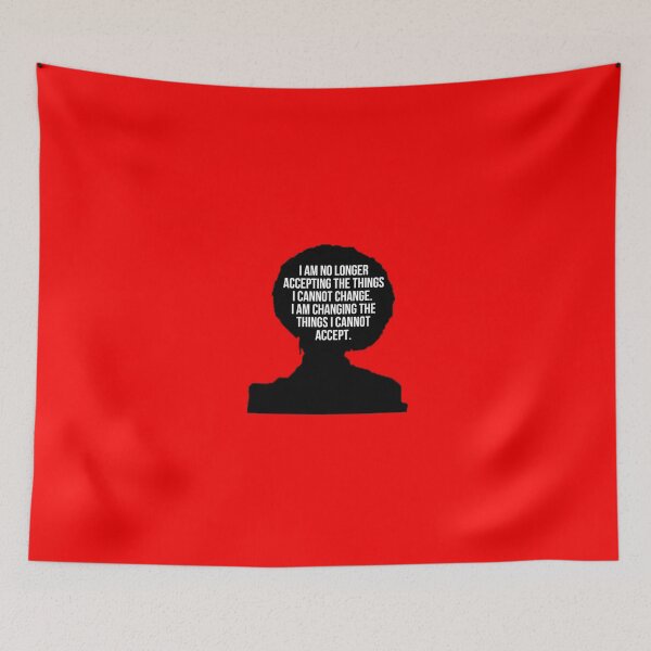 Item preview, Angela Davis Change Quote designed and sold by RevolutionInPaint.