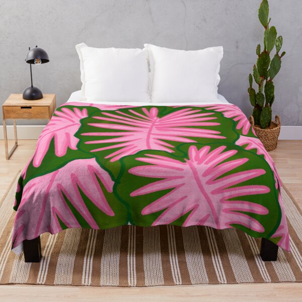 Item preview, Patrón de hojas verdes y rosas tropicales designed and sold by trajeado14.