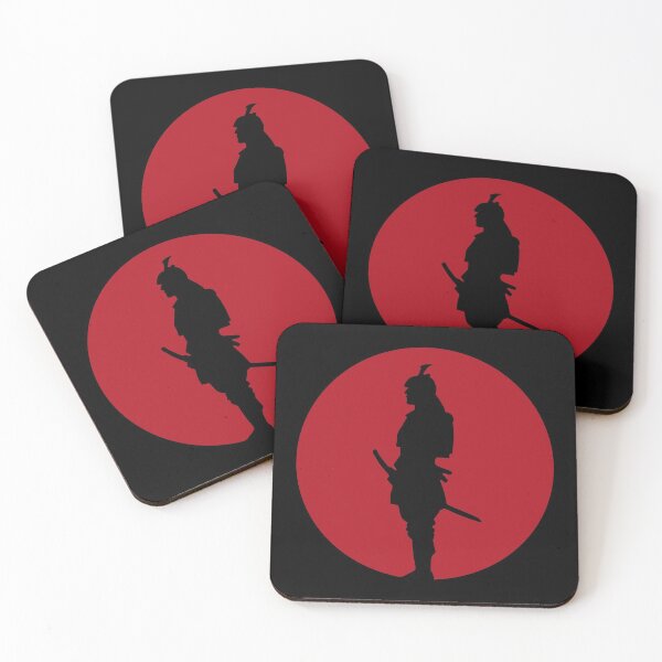 Item preview, Samurai Red Sun Silhouette (on black) designed and sold by STUDIO-72.