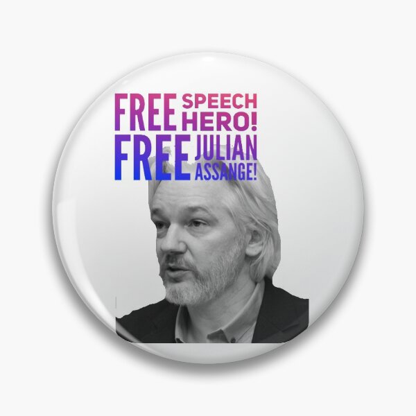 Item preview, Free Speech Hero! Free Julian Assange! designed and sold by Samthenet.