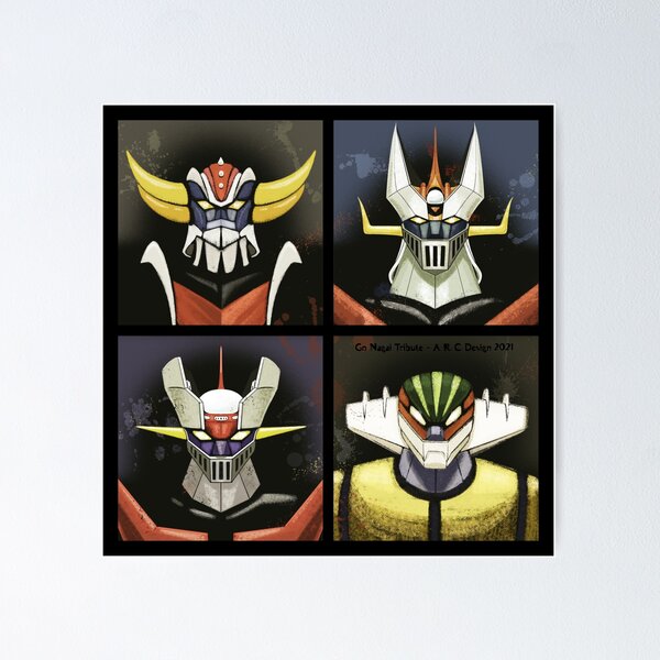 Mazinger Z Tranzor Z Mazinga Z Super Robot Painting Poster