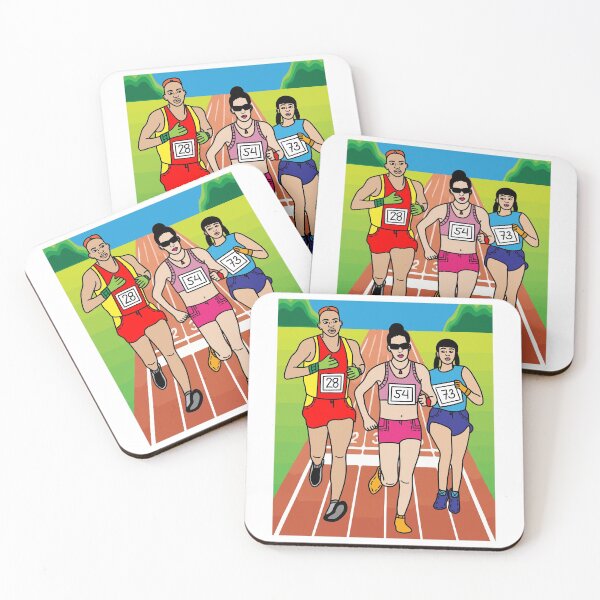 Item preview, Jogging Marathon Runners And Train designed and sold by flofin.