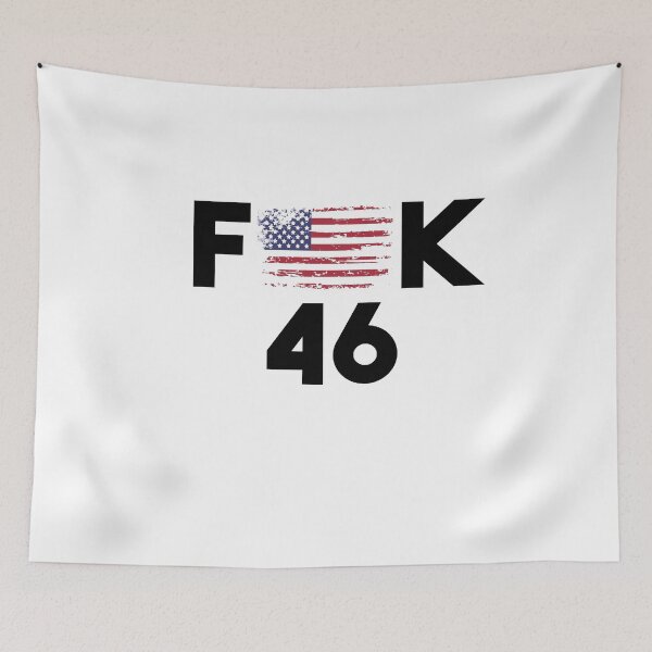 Item preview, Fuck 46 - Fuck Biden America Flag designed and sold by Heddar Badreddine.