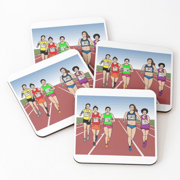 Item preview, Jogging Marathon Runners And Train designed and sold by flofin.