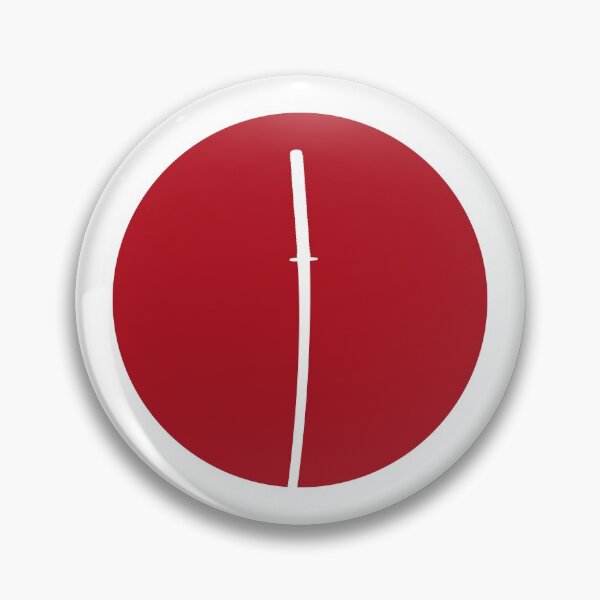 Item preview, Katana / Samurai Sword Red Sun Silhouette (on white) designed and sold by STUDIO-72.