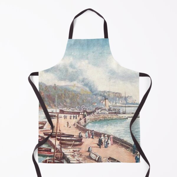 Item preview, Vintage Illustration of Stone Pier, Aberdour designed and sold by yourscotland.