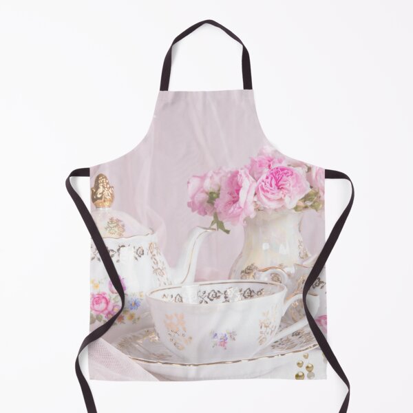 Item preview, Shabby Chic Beautiful Porcelain Tea Set Pink Roses Cottage Wall Art Prints designed and sold by Little Joys Art.
