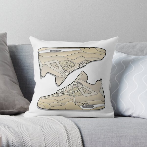 Hypebeast anime action figure with sneakers Throw Pillow by
