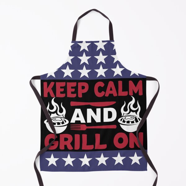 Item preview, Keep calm and grill on-Black backgound designed and sold by Bracketeer.