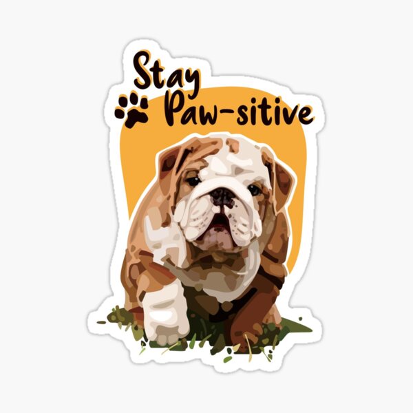 Stay Pawsitive Sticker