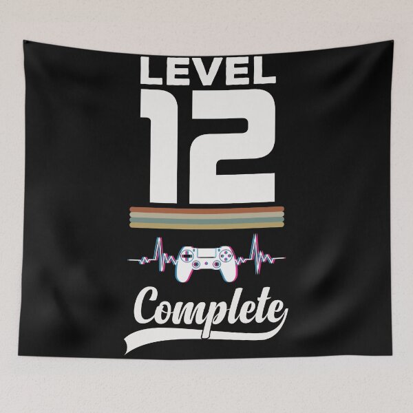 Item preview, Level 12 Complete - Born in 2009 Gaming - 12nd Birthday Anniversary Video Game Father's Day Christmas Present designed and sold by ALITOPRINCE.