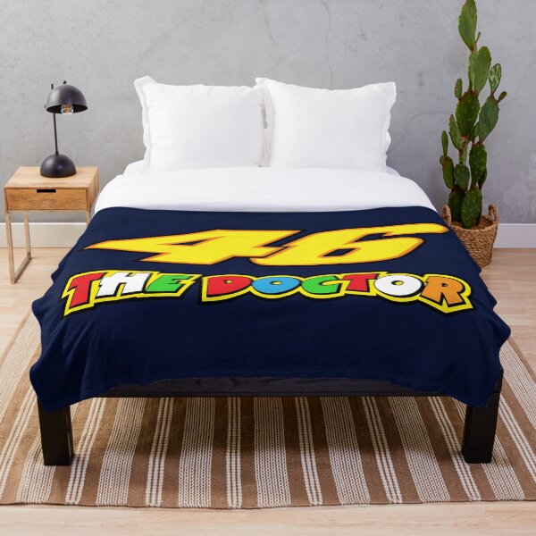 Valentino Rossi Number 46 The Doctor Throw Blanket