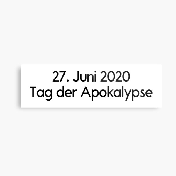 Artikel-Vorschau von 27. Juni 2020 tag der apokalypse, designt und verkauft von chococaramels.