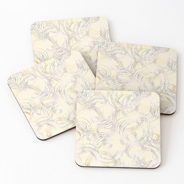 Item preview, Gentle Swirl Dance on Yellow designed and sold by anzelas.