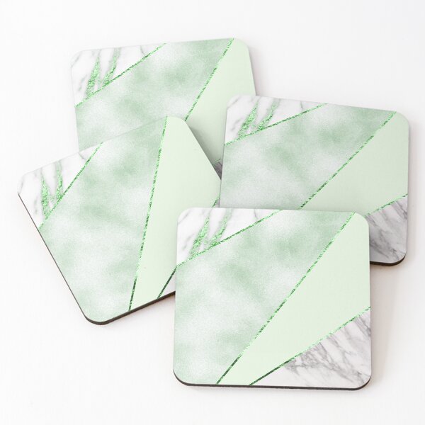 Item preview, Lush forest green with silver marble designed and sold by marbleco.