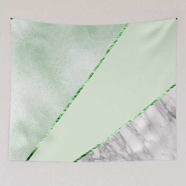 Item preview, Lush forest green with silver marble designed and sold by marbleco.