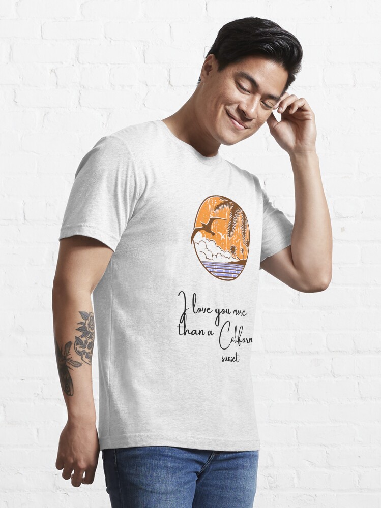 I Love You More Than A California Sunset Lyrics Cute Morgan Wallen Shirts -  Happy Place for Music Lovers