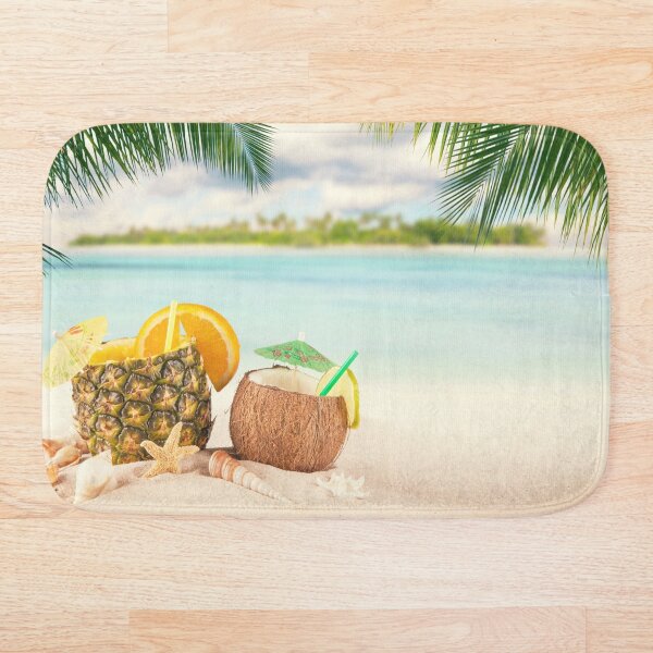 Item preview, Sandy tropical beach with summer drinks designed and sold by Strale25kv.