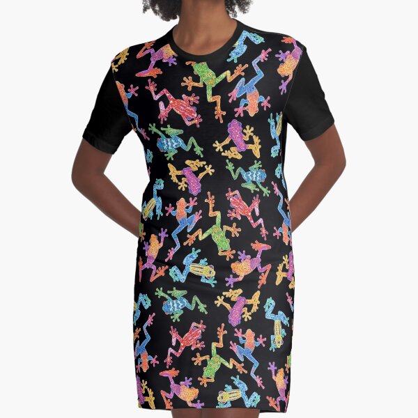 Frogs Graphic T Shirt Dress By Papagaeio Redbubble