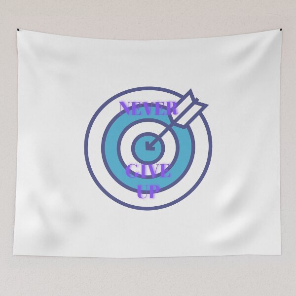 Item preview, Never Give Up - Motivational Graphic Design designed and sold by cypher33.