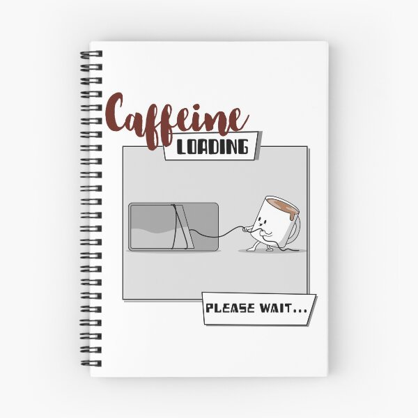 Item preview, CAFFEINE LOADING!PLEASE WAIT Funny Coffee Lovers designed and sold by kawaiiichoice.