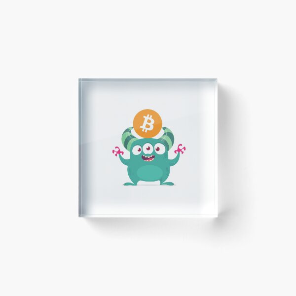 Item preview, Crypto Monster Animation Bitcoin Digging Cute Mood designed and sold by DaniVi.
