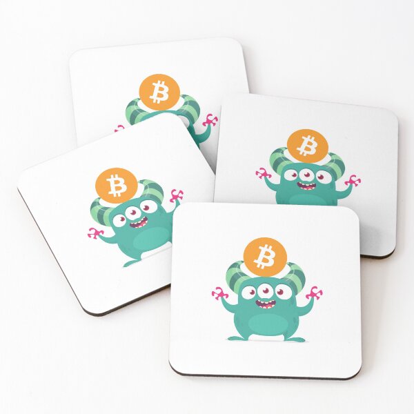 Item preview, Crypto Monster Animation Bitcoin Digging Cute Mood designed and sold by DaniVi.