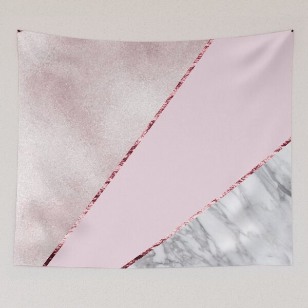 Item preview, Deep rose gold with grey marble designed and sold by marbleco.