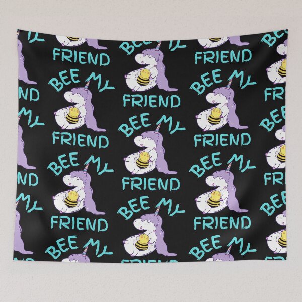 Item preview, BEE MY FRIEND, BEE AND UNICORN, BEE MEME, BUMBLE BEE, KAWAII BEE, SUMMER BEE, designed and sold by R B Chrystal.