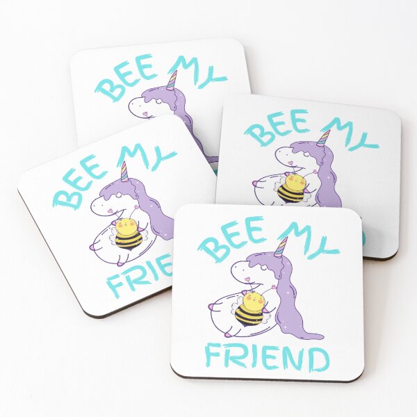 Item preview, BEE MY FRIEND, BEE AND UNICORN, BEE MEME, BUMBLE BEE, KAWAII BEE, SUMMER BEE, designed and sold by R B Chrystal.