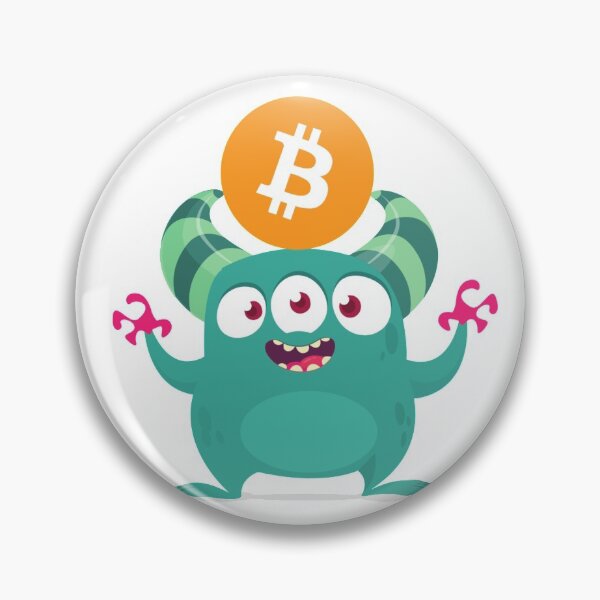 Item preview, Crypto Monster Animation Bitcoin Digging Cute Mood designed and sold by DaniVi.