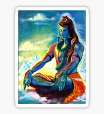 Shiva in Meditation Sticker