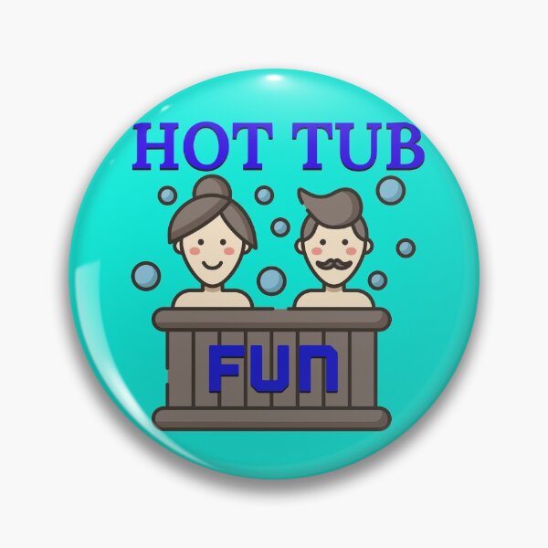 Item preview, Hot tub / jacuzzi fun summer holiday design designed and sold by PinkArtDesigns.