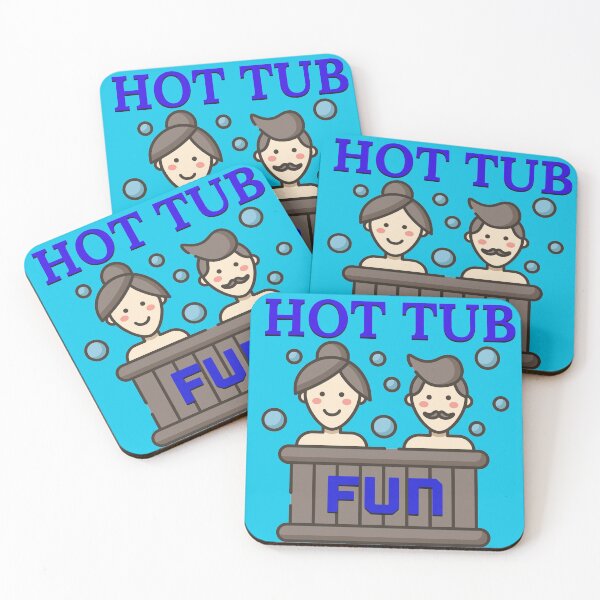 Item preview, Hot tub / jacuzzi fun summer holiday design designed and sold by PinkArtDesigns.