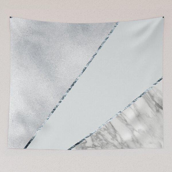 Item preview, Sparkling ice silver with grey marble designed and sold by marbleco.