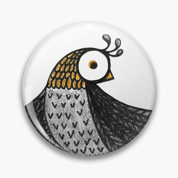 Item preview, Hand-drawn decorative birdie with spread wings designed and sold by vicrisui.