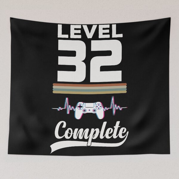 Item preview, Level 32 Complete - Born in 1989 Gaming - 32nd Birthday Anniversary Video Game Father's Day Christmas Present designed and sold by ALITOPRINCE.
