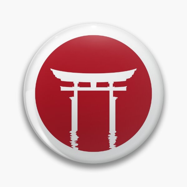 Item preview, Japanese Torii Gate Red Sun Silhouette (on white) designed and sold by STUDIO-72.