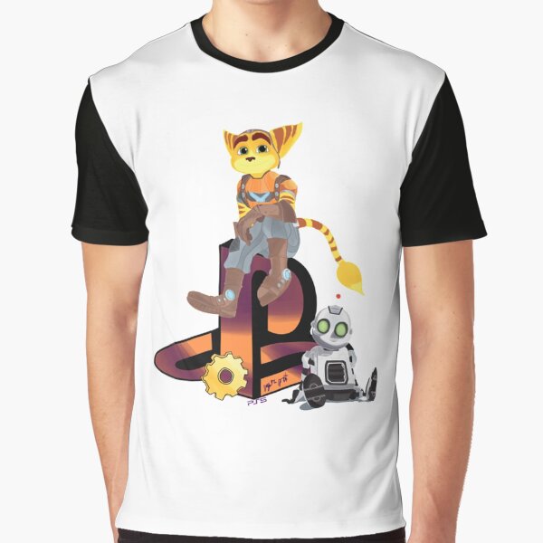 Vista previa del artículo con la obra «Ratchet y Clank se separan», diseñado y vendido por JustMomItCo.