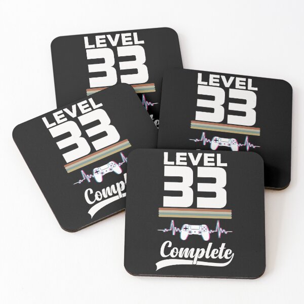 Item preview, Level 33 Complete - Born in 1988 Gaming - 33rd Birthday Anniversary Video Game Father's Day Christmas Present designed and sold by ALITOPRINCE.